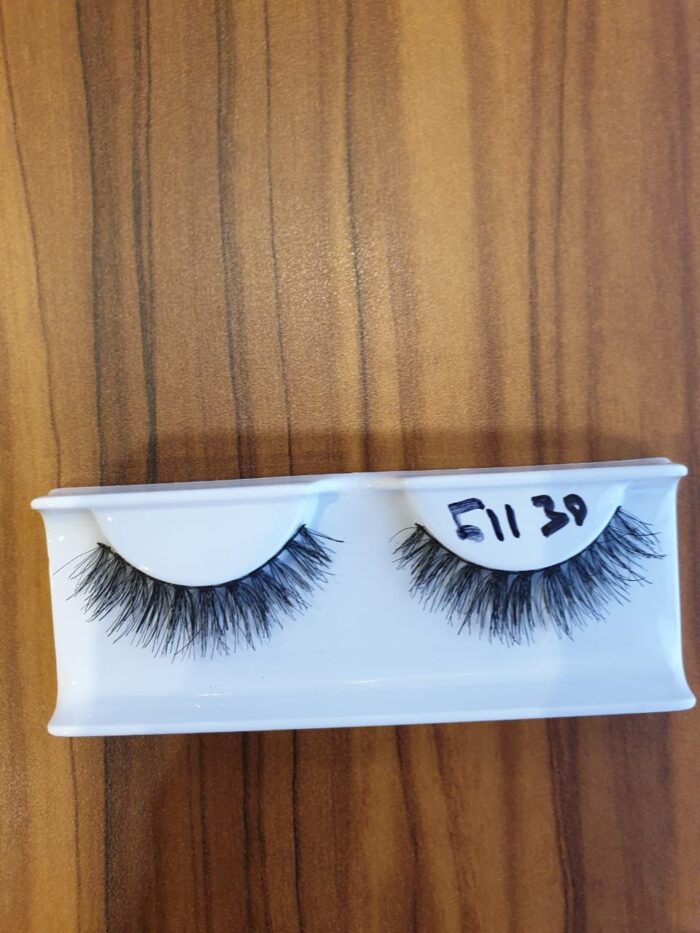 10 Pairs 100% Human Hair False Eyelashes Natural Black