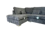 Lorena Grey Premium Cord Fabric U Shape Sofa