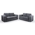 Bentley 3+2 Fullback Cushions With Squared Arms And Elegant Studs