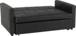 Astoria Faux Leather Black Sofa Bed
