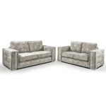Bentley 3+2 Fullback Cushions With Squared Arms And Elegant Studs