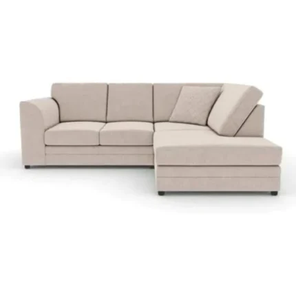 Hilton Beige Fabric Corner Sofa