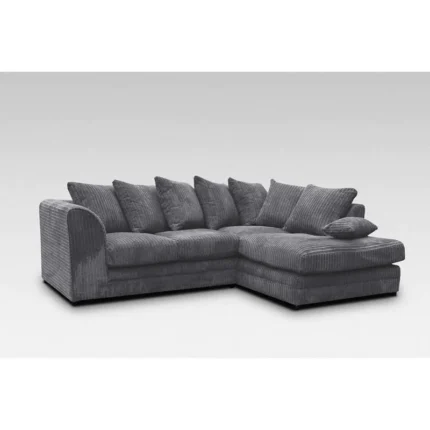 Hannah Jumbo Premium Cord Fabric Corner Sofa