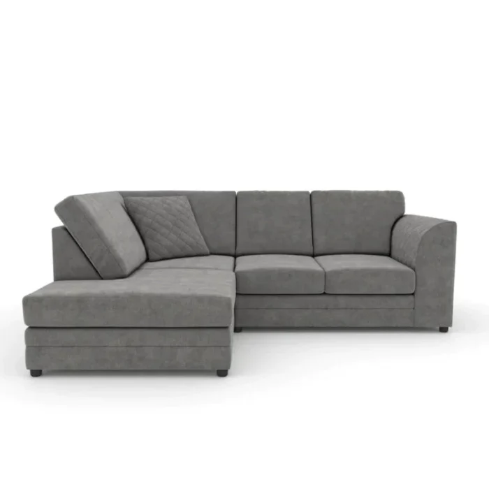 Hilton Grey Fabric Corner Sofa