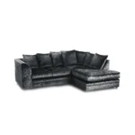Hilton Luxurious Crush Velvet Corner Chaise Sofa