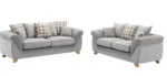 Cambridge Premium Clayton Fabric Sofa Set Scatter Cushions