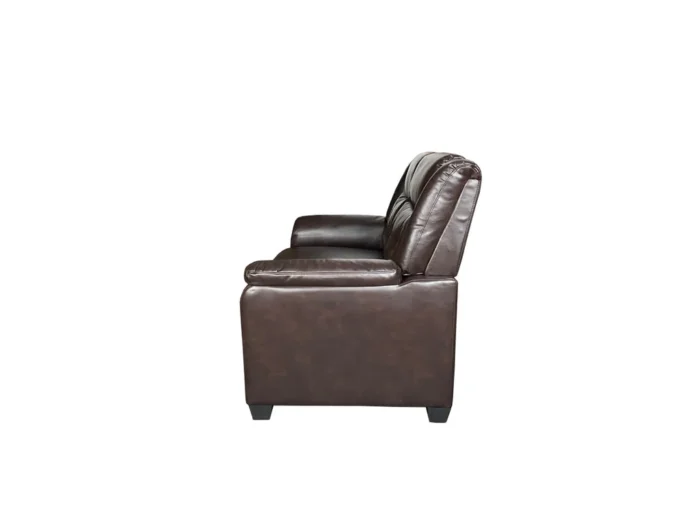 Falcon Aire Leather Sofa Set In Grey And Brown