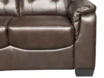 Falcon Aire Leather Sofa Set In Grey And Brown