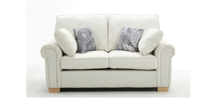 Cambridge Grey Fabric 3+2 Sofa Set Full Back Cushions