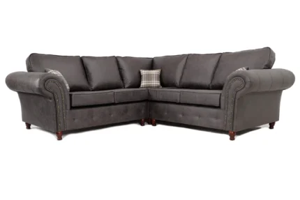 Oakland Corner Sofa Charcoal