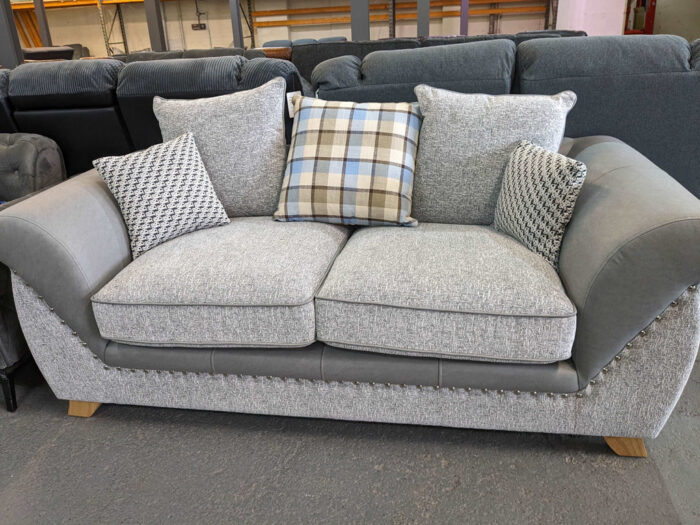 Cambridge Premium Clayton Fabric Sofa Set Scatter Cushions