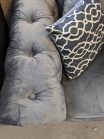 Verona Plush Grey Fabric Corner Scatter Cushions