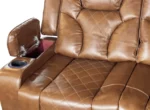 Amsterdam Genuine Leather Electric LED Reclining Sofa Set