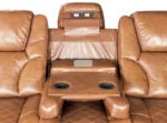 Amsterdam Genuine Leather Electric LED Reclining Sofa Set