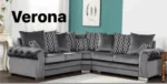 Verona Plush Grey Fabric Corner Scatter Cushions
