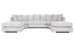 Bishop U Shape Alaska Cream/Silver Corner