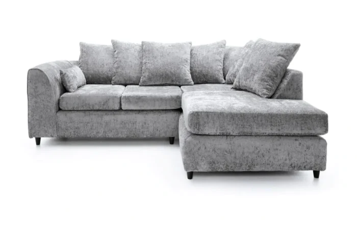 Rosa Soft Chenille Corner Sofa Set