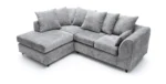Rosa Soft Chenille Corner Sofa Set