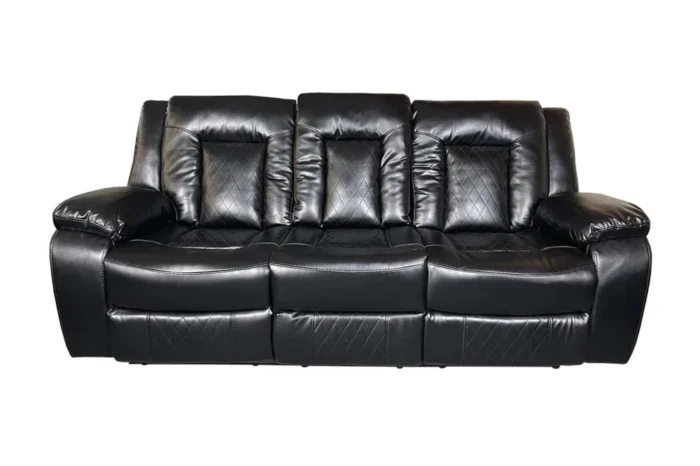 Paris Premium Leather Recliner 3+2 Seater Sofa Set With Cup Holders