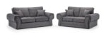 Wilcot Grey Fabric 3+2 Sofa Set