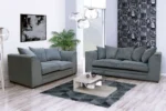 Casper Kensington 3+2-Seater Sofa Set In Grey/Beige