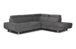 Artic Fabric Storage Sofa Bed Corner