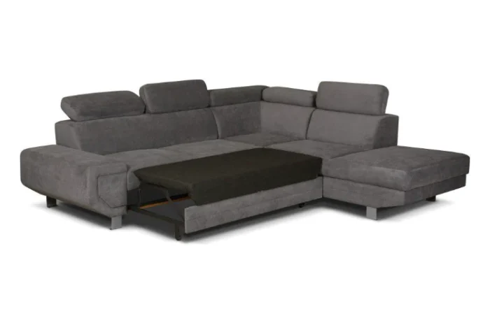 Artic Fabric Storage Sofa Bed Corner